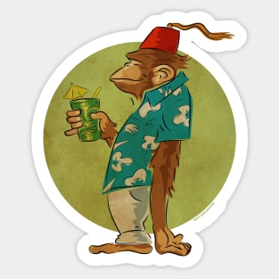 Bradbury The Chimp Sticker